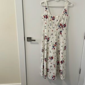 Veronica Beard Floral Maxi dress OFF White